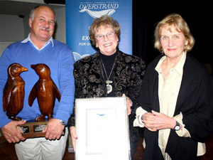 Wilfred Chivell (Man of the year), Mayor N Botha-Guthrie, Angela Heslop (Woman of the year)